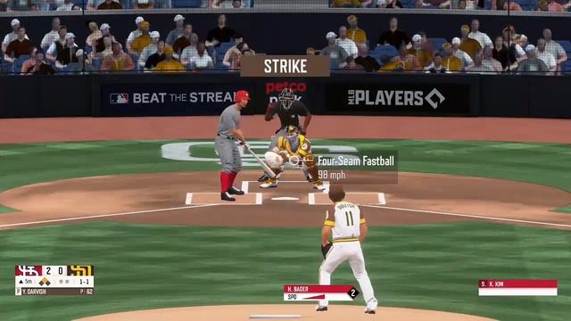 Curveball GLITCH after 2.7GB update!!! Padres vs Cardinals R.B.I. Baseball 21 смотреть онлайн