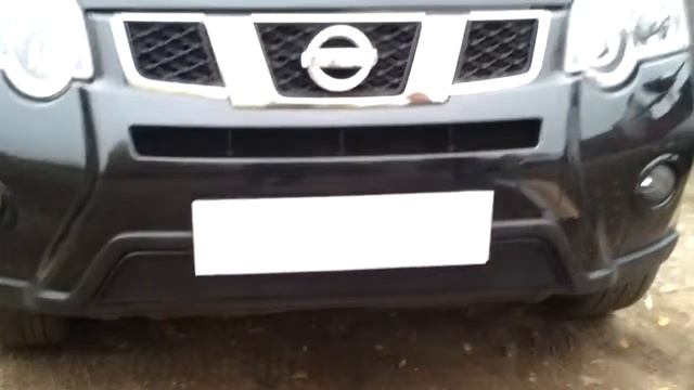 Защитная сетка радиатора Nissan X Trail 2011 black смотреть онлайн