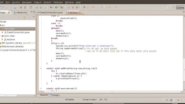 8 Tutorial para conectar JAVA a MySQL en Eclipse con MySQL Connector смотреть онлайн