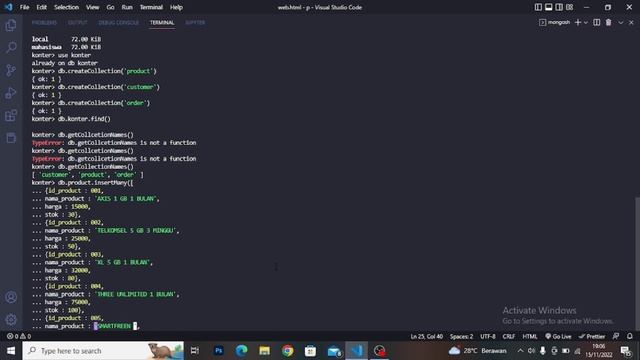 BASIS DATA LANJUT CRUD(MONGO DB) смотреть онлайн
