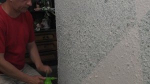 ремонт жидких обоев за котом