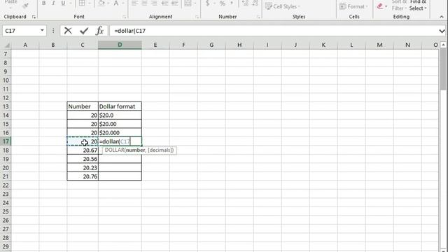 How to use Dollar function in Microsoft Excel 2016 смотреть онлайн