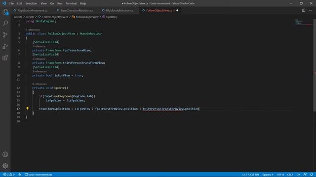 Создание управления от первого и третьего лица (Rigidbody+CharacterController) за 89 строк в Unity3 смотреть онлайн