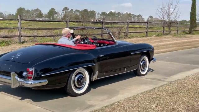 1960 Mercedes-Benz 190SL exterior video смотреть онлайн