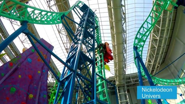 Экскурсия по крупнейшему крытому тематическому парку в Америке - Nickelodeon Universe смотреть онлайн