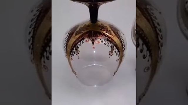 Роспись коньячных бокалов. смотреть онлайн