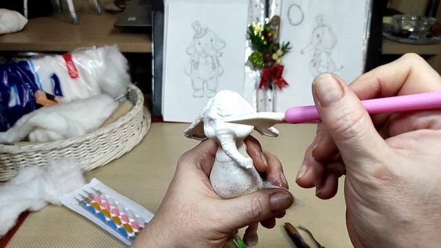 ? СЛОНИК. из серии (слонов много не бывает). Урок номер 8. Делаем щёчки и рот. смотреть онлайн