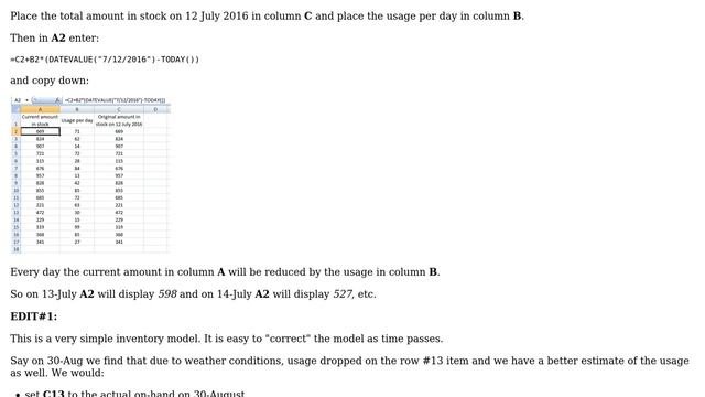 Excel: A macro to minus a certain number from a column of cells every 24 hours? смотреть онлайн