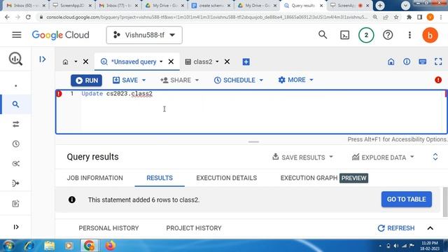 UPDATE & WHERE CLAUSE USING GOOGLE BIG QUERY смотреть онлайн