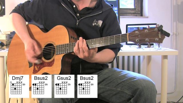 Everlong - Acoustic Guitar, chords, original vocals, Foo Fighters смотреть онлайн