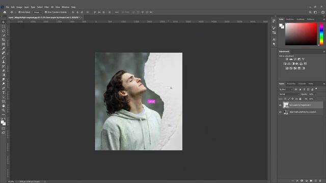 How To Make Paper Cut Effect In Photoshop | Tone Paper Effect | Photoshop Tutorial смотреть онлайн