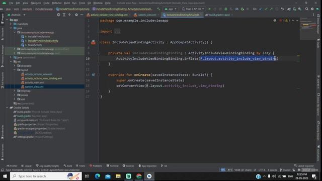 How to Implement View Binding in Include Layout in Android Studio Kotlin смотреть онлайн