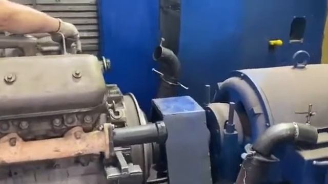 Обкатка двигателя ЯМЗ 238км2 на стенде под нагрузкой. Двигатель на комбайн. После капиталки смотреть онлайн