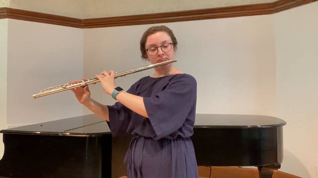 Erin Dubois: G.P. Telemann Fantasia for flute solo No. 10 in F# Minor смотреть онлайн