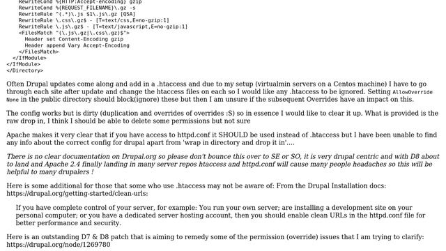 Drupal: Adding .htaccess within httpd.conf correctly смотреть онлайн