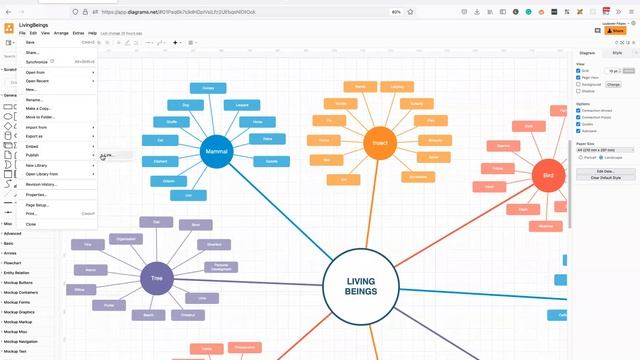 Dynamic Diagrams Using Draw.io