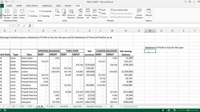 Preparing Income and Financial position state'nts in Ms Excel part 3 KASNEB Business Data Analytics смотреть онлайн