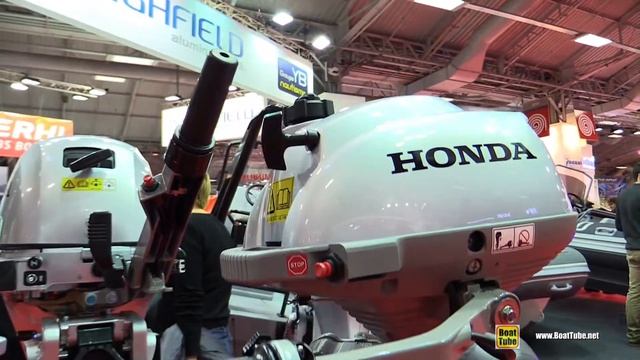 2016 Honda Outboard Engine BF6 BF5 BF2.3 - Walkaround - 2015 Salon Nautique de Paris смотреть онлайн