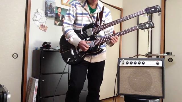 GIBSON DOUBLE NECK GUITAR EBSF-1250&DITO LOOPER смотреть онлайн