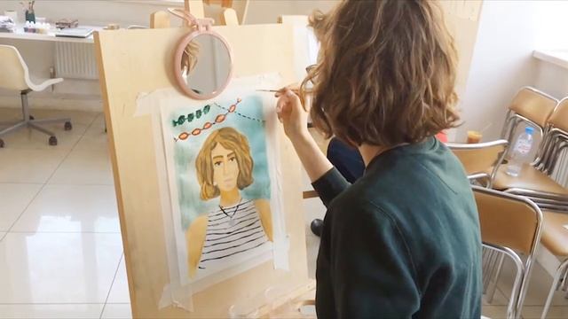 Арт-терапия. Автопортрет. Рисуем в первый раз, рисование с нуля. смотреть онлайн