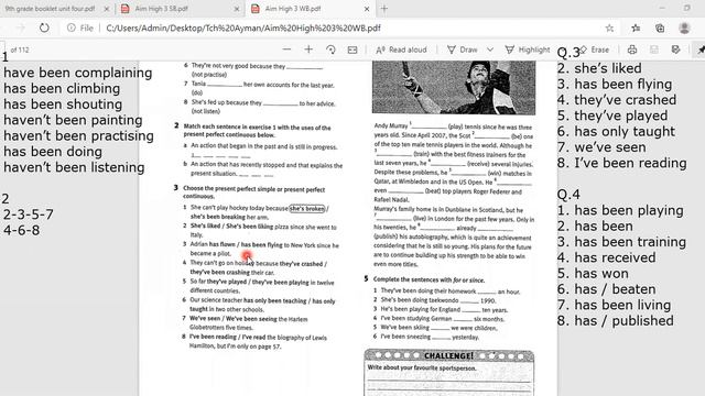 Present Perfect Continuous W B P 32 смотреть онлайн