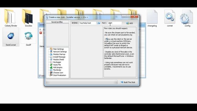 DarkComet 5.3.1 Server Setup смотреть онлайн