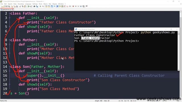 Multiple Inheritance and Method Resolution Order in Python (Hindi) смотреть онлайн