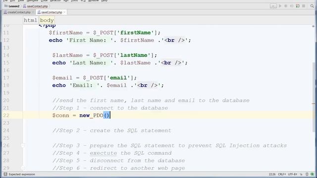 Lesson 2 part 2 web form to storing in db смотреть онлайн