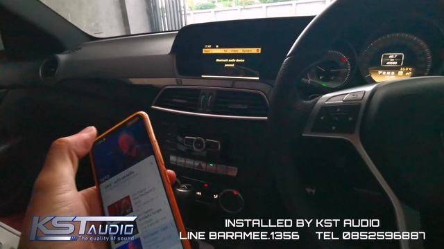 Mercedes-benz C Coupe W204 เครื่องเสียง Audison SR5.600 Audison AK6.5 C2 Audison APX6.