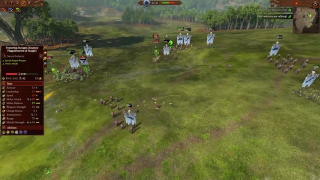 TITANS OF THE SKY - Albino Rhinos Put in Work - Ogre Kingdoms vs. Nurgle - Total War Warhammer 3 смотреть онлайн