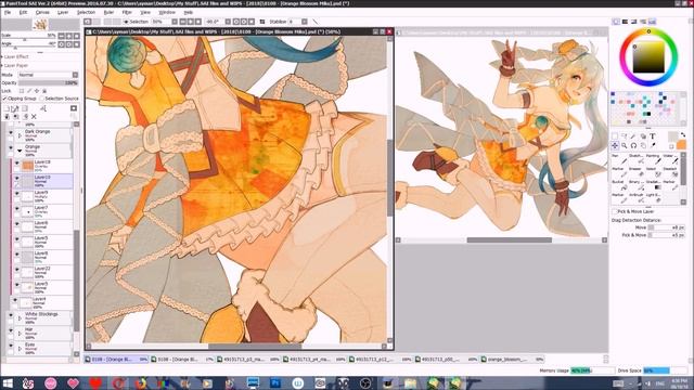 Orange Blossom Miku ?! | Paint Tool SAI Speedpaint [CM] смотреть онлайн