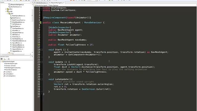 Using Mecanim with NavMeshAgent in Unity смотреть онлайн