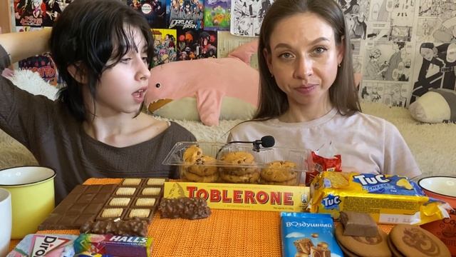 СЛАДКИЙ МУКБАНГ? СЛАДОСТИ MONDELEZ/ ШОКОЛАД / ПЕЧЕНЬЕ?MILKА/ TUC/ BARNI/ OREO/ ALPEN GOLD/ WISPА смотреть онлайн