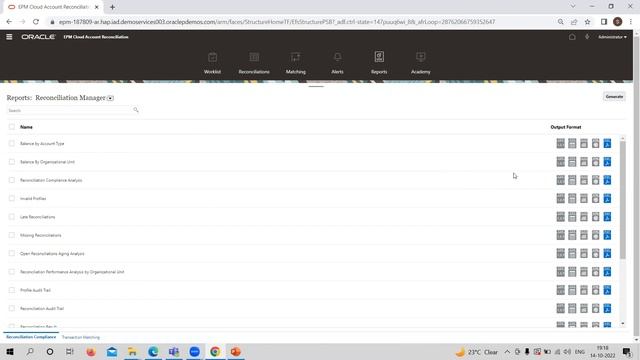 Oracle ARCS Generating Predefined Reports | Oracle Account Reconciliation Cloud Service | ARCS BISP смотреть онлайн