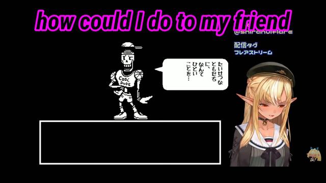Shiranui Flare Just Can't Handle Papyrus Rejection | Undertale [Hololive/Eng Sub] смотреть онлайн