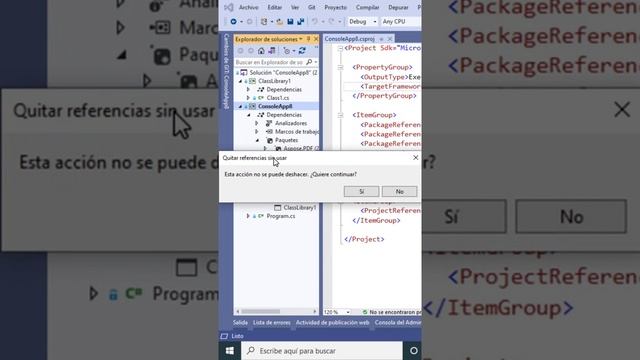 Eliminar referencias no utilizadas en proyectos de C# y Visual Studio #TipsVisualStudio #TipsCsharp смотреть онлайн
