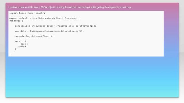 Convert String to Date in React смотреть онлайн