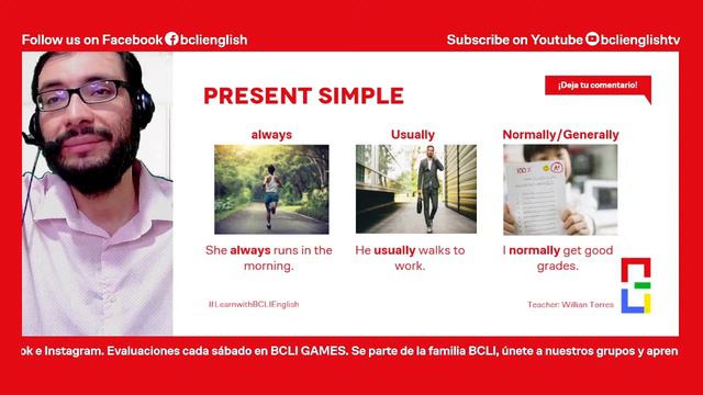 ¡Hoy adverbs of frequency used with present simple, fácil y divertido!📕 | BCLI English смотреть онлайн