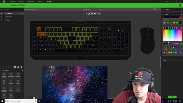 Galaxy Keyboard Lighting on Razer Chroma Keyboard | How to | Download Link смотреть онлайн