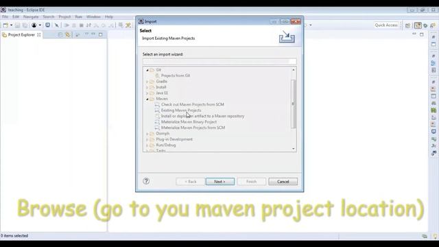 How to open existing maven project in eclipse смотреть онлайн