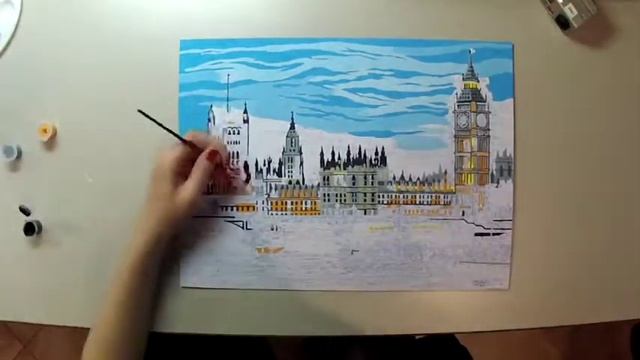 Рисование по номерам (timelapse) смотреть онлайн