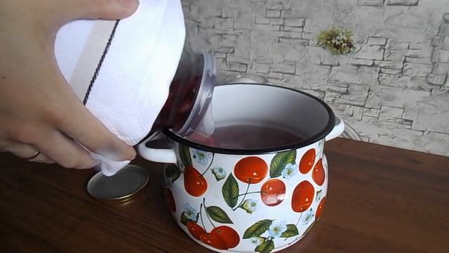 быстрый ВИШНЕВЫЙ КОМПОТ НА ЗИМУ на 3х литровую банку!самый легкий компот на зиму!! смотреть онлайн