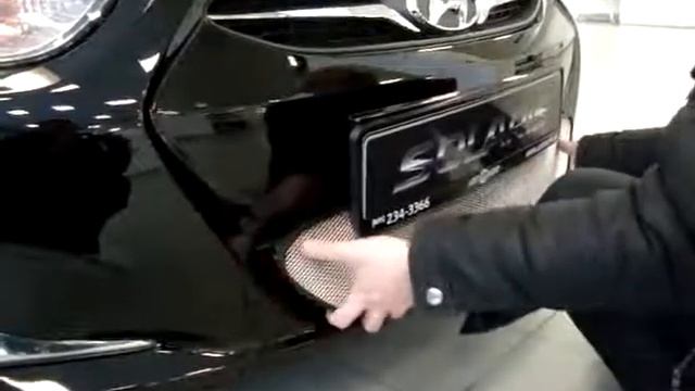 ТюнингМаркет.рф Установка решетки радиатора для Hyundai Solaris 2011 (Хром) смотреть онлайн