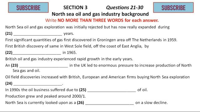 IELTS Listening test - fill in the blanks (Section 4) смотреть онлайн