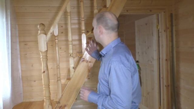 Каркасный дом 6 на 7.5 под ключ. Дом с мансардой и террасой. смотреть онлайн