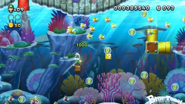 New Super Luigi U: Acorn Plains-Secret Level Cheep Chomp Chase (All Star Coins) смотреть онлайн