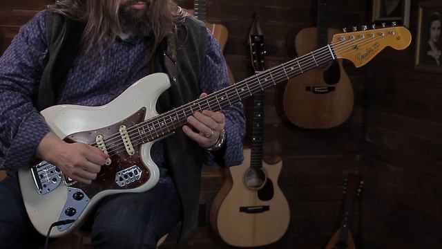 Fender Custom Shop Journeyman Relic Bass VI - Aged Olympic White #CZ539789 смотреть онлайн