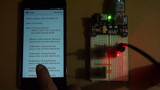 Android BluetoothLeGatt sample connect AT-09 (Bluetooth LE Module) смотреть онлайн