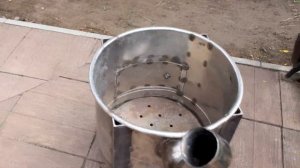 Очаг (Печь) для казана из бака стиральной машинки.