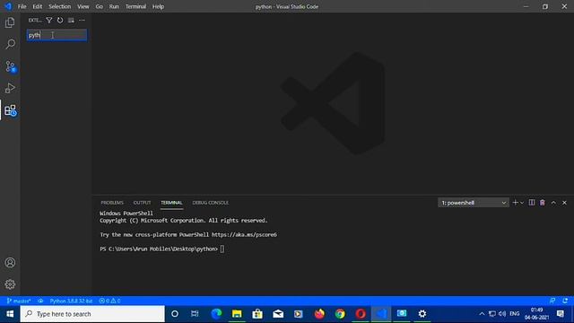 how to initialize python in visual studio code in just 3 steps within 10minutes in tamil смотреть онлайн